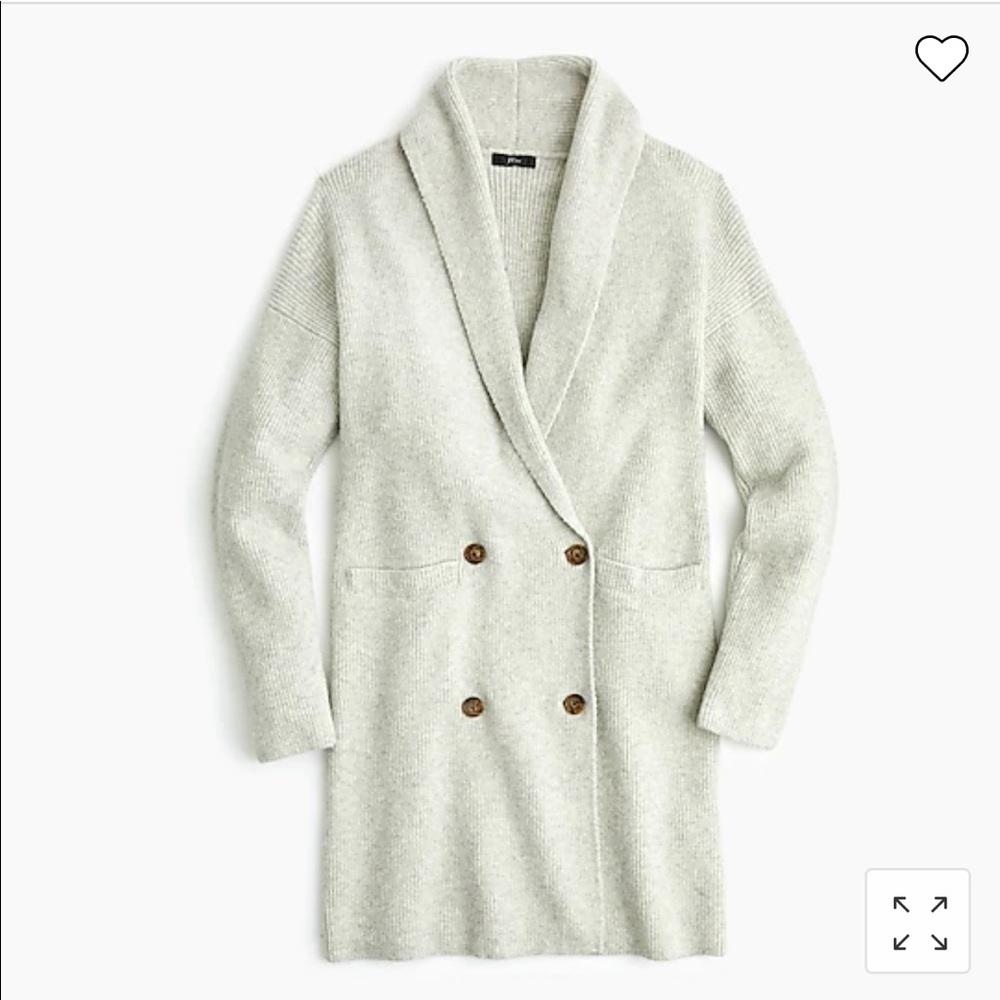 J.Crew Cardigan Coat , double breasted